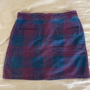 Rivet & Thread Madewell embroidered skirt